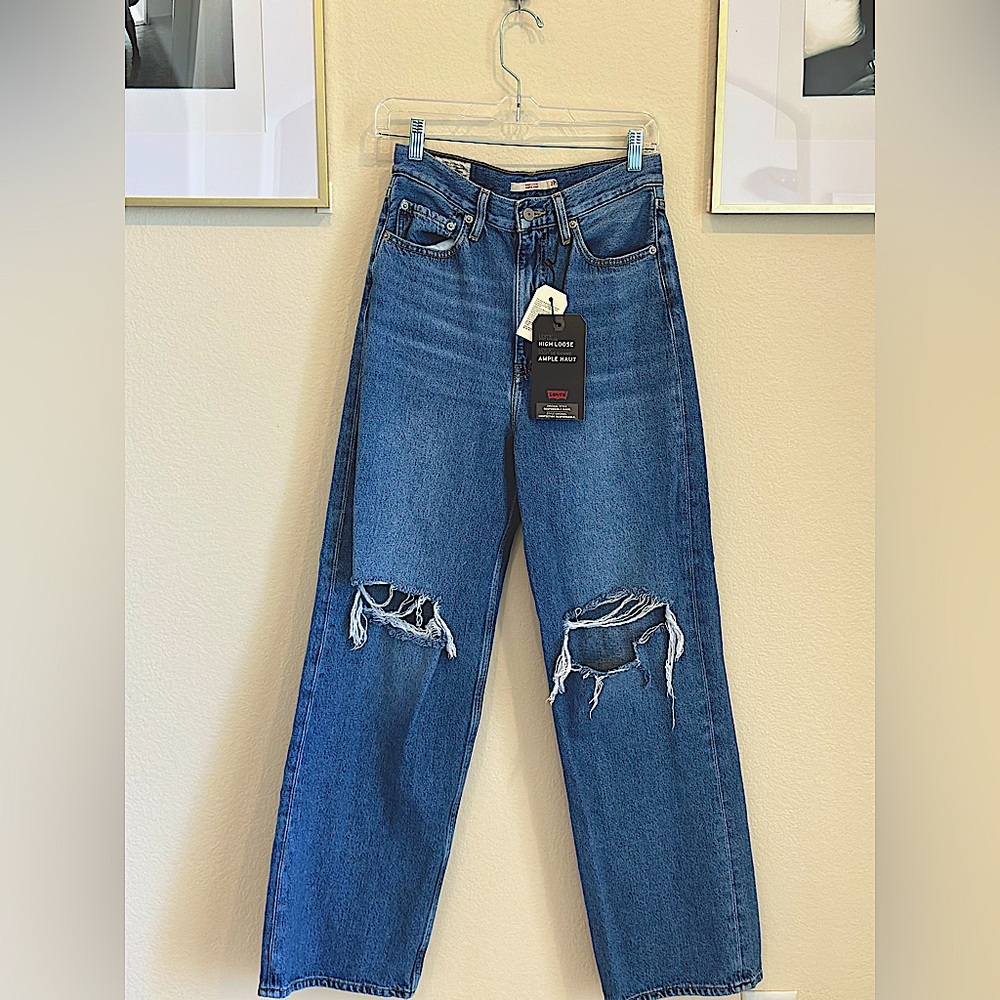 NWT Levi’s Premium Haut De Gamme High Loose Jeans